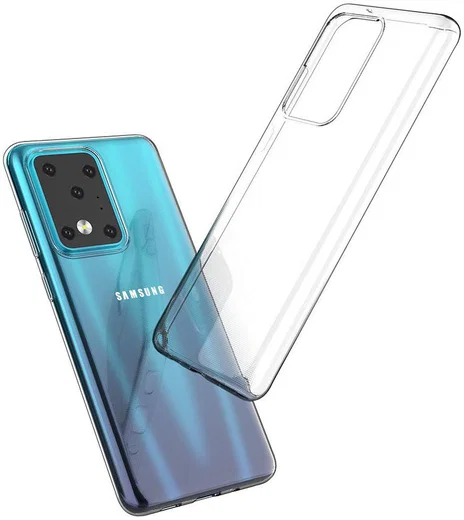 Samsung Galaxy S20 Ultra Hoesje Dun TPU Transparant afbeelding 2