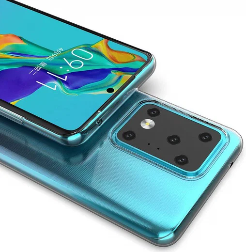 Samsung Galaxy S20 Ultra Hoesje Dun TPU Transparant afbeelding 5