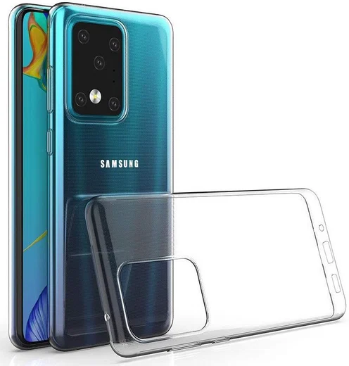 Samsung Galaxy S20 Ultra Hoesje Dun TPU Transparant afbeelding 6