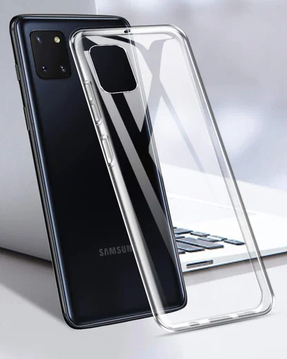 Samsung Galaxy Note 10 Lite Hoesje Dun TPU Transparant afbeelding 2