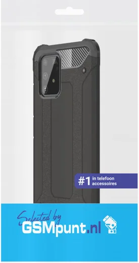 Samsung Galaxy S10 Lite Hoesje Hybride Zwart afbeelding 4
