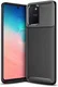Samsung Galaxy S10 Lite Siliconen Carbon Hoesje Zwart afbeelding 1