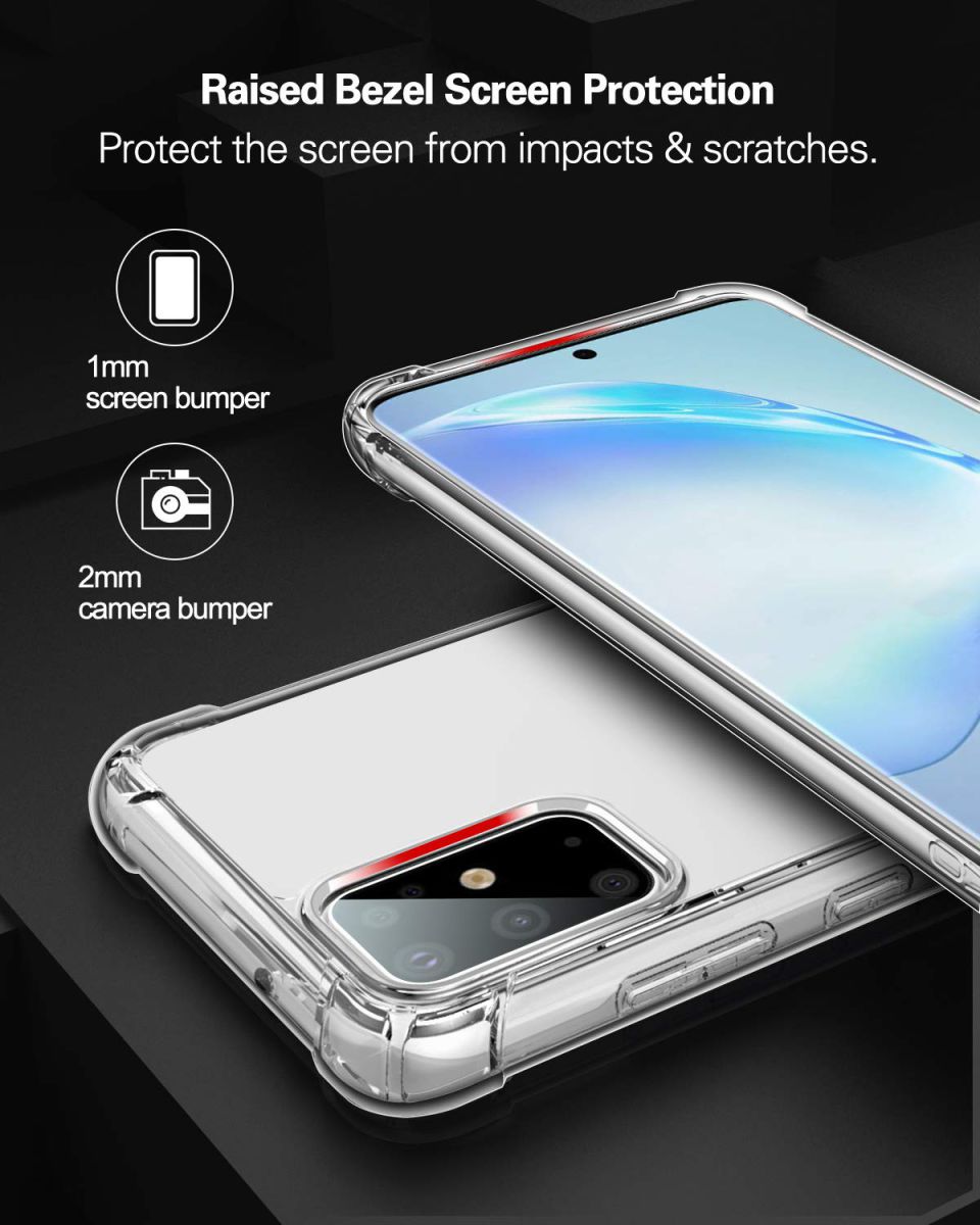 Samsung Galaxy S20 Plus Hoesje Schokbestendig Transparant afbeelding 8