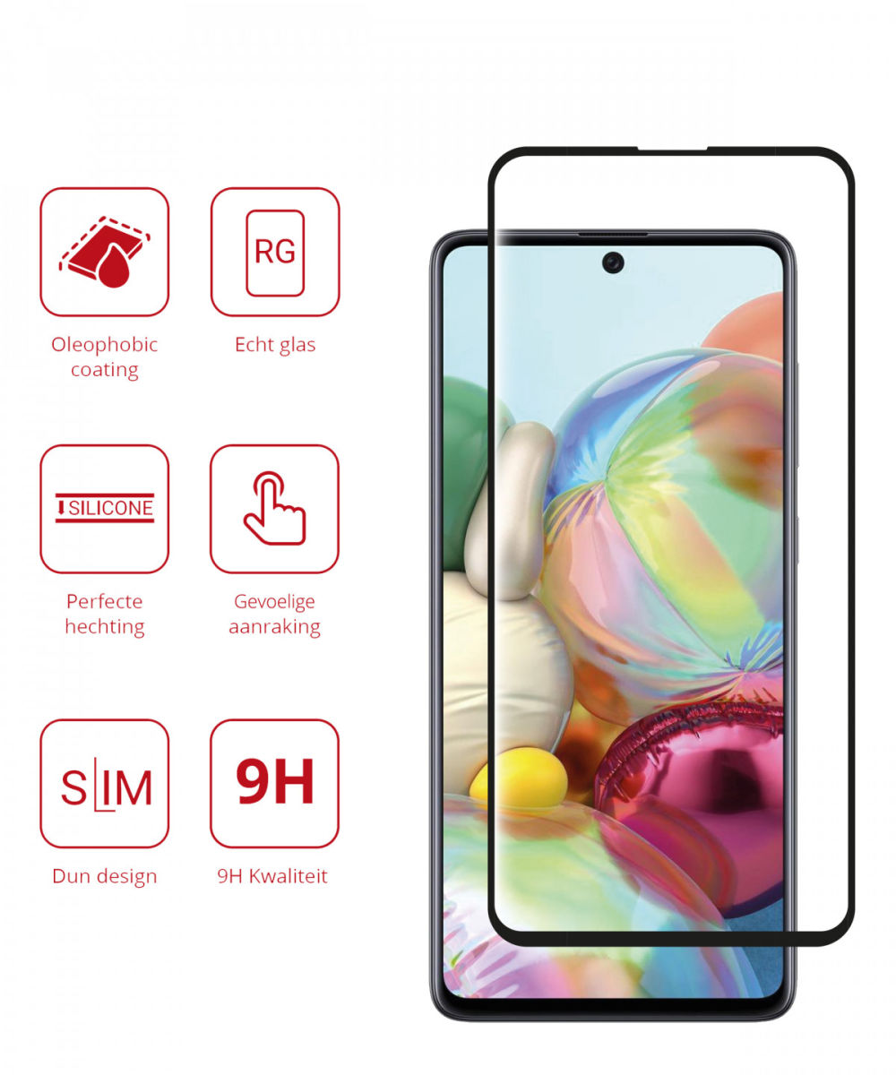 Rosso Samsung Galaxy A71 9H Tempered Glass Screen Protector afbeelding 2