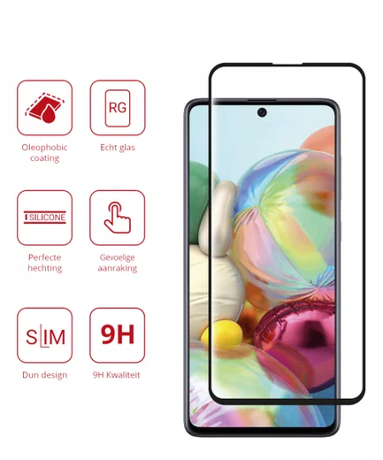 Rosso Samsung Galaxy A71 9H Tempered Glass Screen Protector afbeelding 2