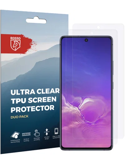 Rosso Samsung Galaxy S10 Lite Ultra Clear Screen Protector Duo Pack afbeelding 10