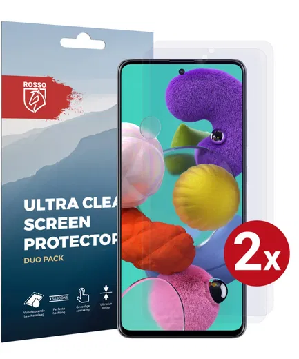 Rosso Samsung Galaxy A51 Screenprotector Ultra Clear Duo Pack afbeelding 1