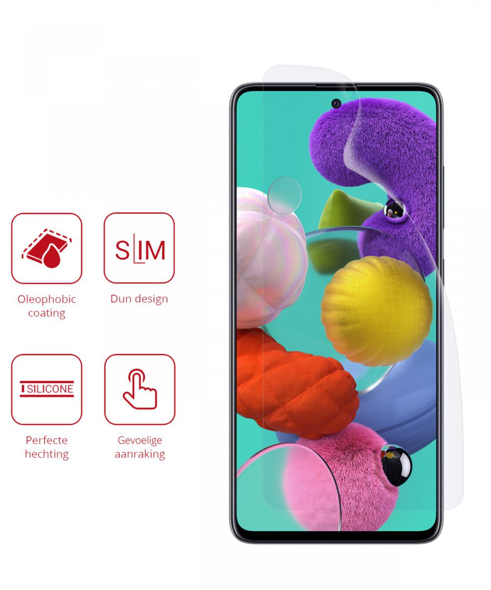 Rosso Samsung Galaxy A51 Screenprotector Ultra Clear Duo Pack afbeelding 2