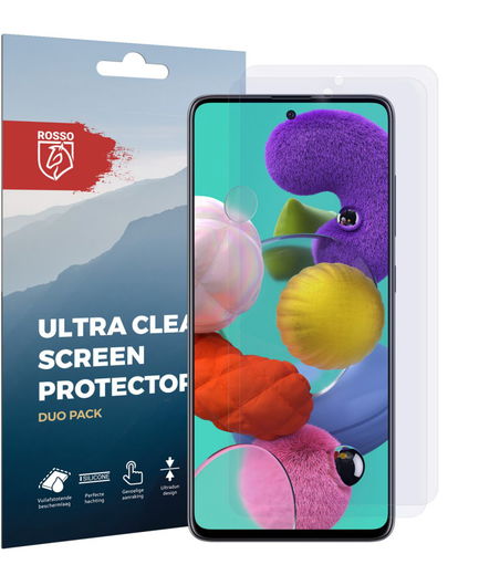 Rosso Samsung Galaxy A51 Screenprotector Ultra Clear Duo Pack afbeelding 10