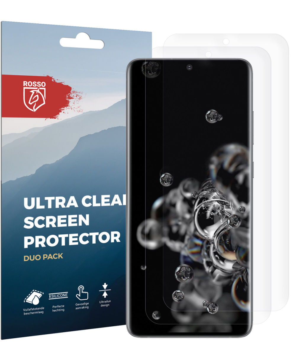 Rosso Samsung Galaxy S20 Ultra Clear Screen Protector Duo Pack afbeelding 10