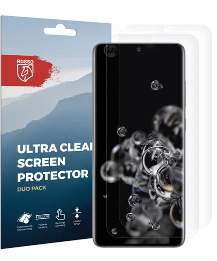 Rosso Samsung Galaxy S20 Ultra Clear Screen Protector Duo Pack afbeelding 10