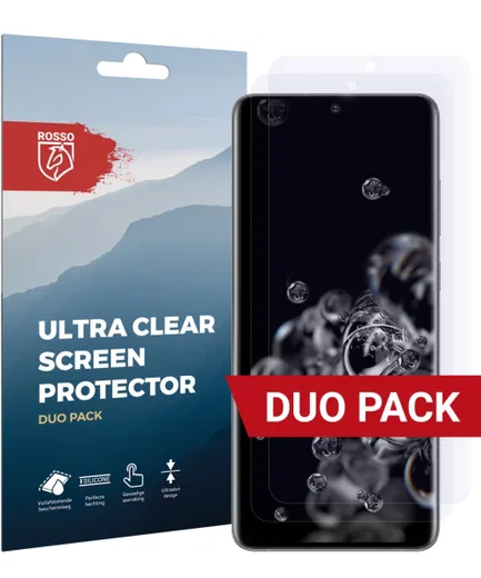 Rosso Samsung Galaxy S20 Ultra Clear Screen Protector Duo Pack afbeelding 1
