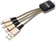 4Smarts GlowCord 3-in-1 Kabel Goud afbeelding 2