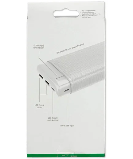 4smarts VoltHub Go2 Powerbank met USB-A en USB-C 20.000 mAh Wit afbeelding 7