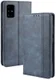 Samsung Galaxy A51 Book Case Hoesje Book Case Retro Wallet Blauw afbeelding 2