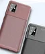 Samsung Galaxy A51 Hoesje Geborsteld Carbon Bruin afbeelding 5