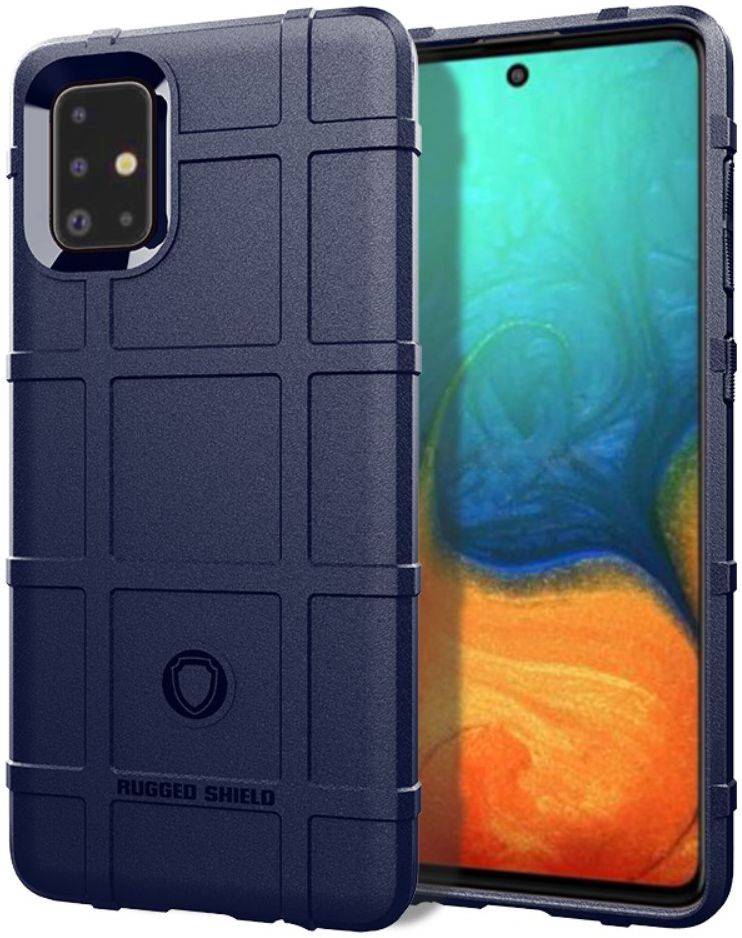 Samsung Galaxy A71 Hoesje Rugged Shield Blauw afbeelding 1
