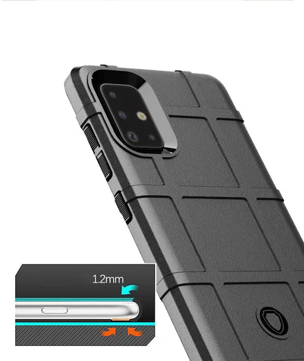 Samsung Galaxy A71 Hoesje Rugged Shield Blauw afbeelding 4
