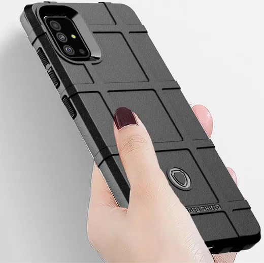 Samsung Galaxy A51 Hoesje Shock Proof Rugged Shield Blauw afbeelding 3