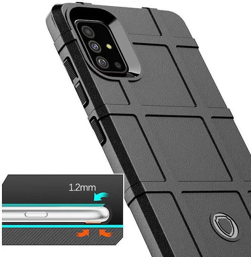 Samsung Galaxy A51 Hoesje Shock Proof Rugged Shield Blauw afbeelding 4