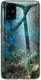 Samsung Galaxy A51 Hoesje Marmer Glass Blauw/Groen afbeelding 2