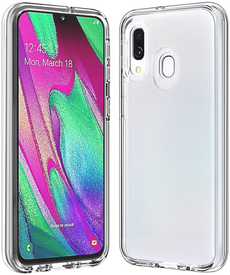 Samsung Galaxy A40 Hybride Back Cover Transparant afbeelding 1