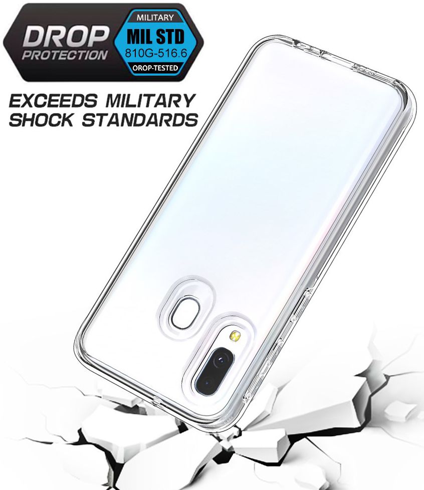 Samsung Galaxy A40 Hybride Back Cover Transparant afbeelding 5