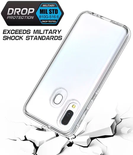 Samsung Galaxy A40 Hybride Back Cover Transparant afbeelding 5