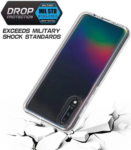 Samsung Galaxy A70 Hybride Back Cover Transparant afbeelding 5