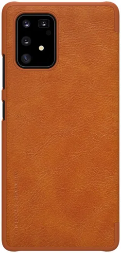 Nillkin Qin Series Book Samsung Galaxy S10 Lite Hoesje Leer Bruin afbeelding 1
