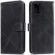 Samsung Galaxy A51 Hoesje Book Case Wallet Design Lines Zwart afbeelding 8