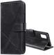 Samsung Galaxy A51 Hoesje Book Case Wallet Design Lines Zwart afbeelding 9