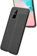 Samsung Galaxy S20 Plus Hoesje TPU Leer Design Zwart afbeelding 2