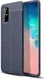 Samsung Galaxy S20 Plus Hoesje TPU Leer Design Blauw afbeelding 1