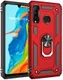 Huawei P30 Lite Hybride Hoesje met Kickstand Rood afbeelding 1