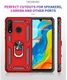 Huawei P30 Lite Hybride Hoesje met Kickstand Rood afbeelding 3