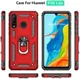 Huawei P30 Lite Hybride Hoesje met Kickstand Rood afbeelding 8