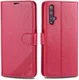 AZNS Huawei Honor 20S / Honor 20/nova 5T Portemonnee Stand Hoes Rood afbeelding 3