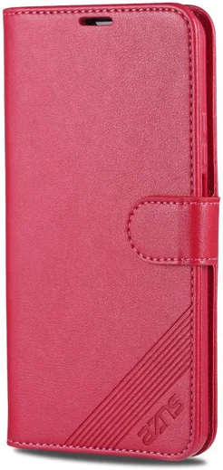 AZNS Huawei Honor 20S / Honor 20/nova 5T Portemonnee Stand Hoes Rood afbeelding 4