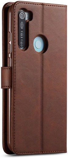 Xiaomi Redmi Note 8 Portemonnee Met Stand Bookcase Hoesje Bruin afbeelding 8