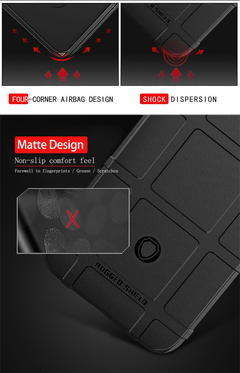 Xiaomi Redmi Note 8T Anti-Shock TPU Hoesje Zwart afbeelding 8