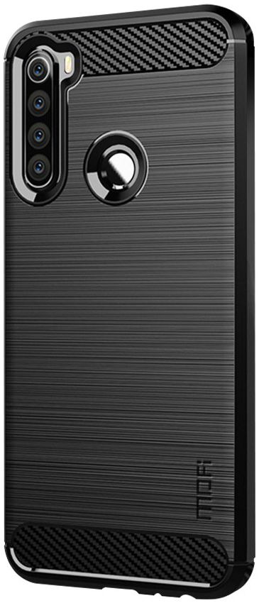 Xiaomi Redmi Note 8T Geborsteld TPU Hoesje Zwart afbeelding 4