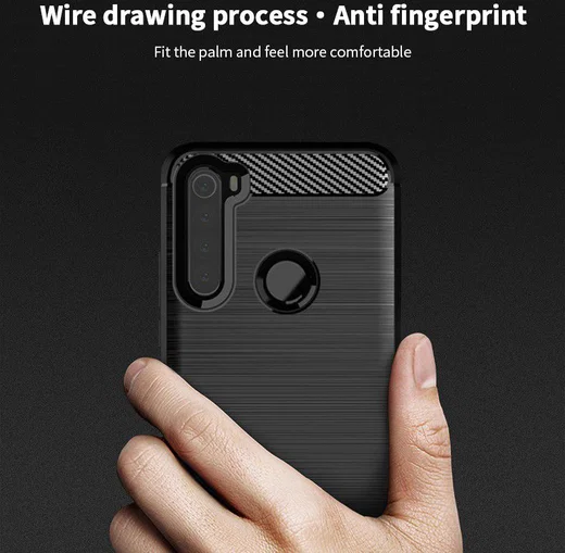 Xiaomi Redmi Note 8T Geborsteld TPU Hoesje Zwart afbeelding 8
