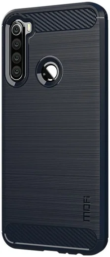 Xiaomi Redmi Note 8T Geborsteld TPU Hoesje Blauw afbeelding 4