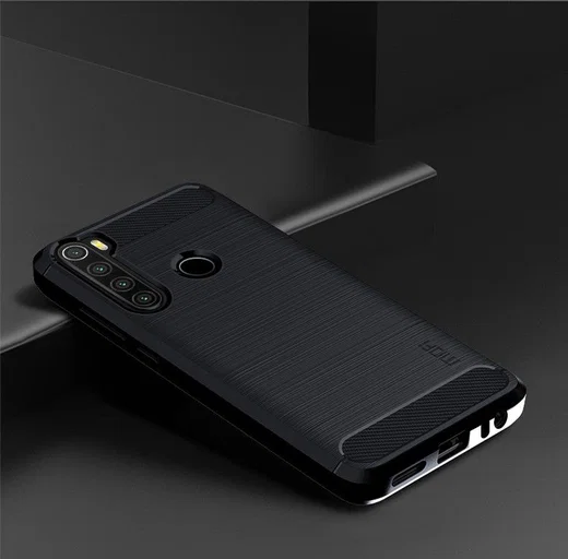 Xiaomi Redmi Note 8T Geborsteld TPU Hoesje Blauw afbeelding 2