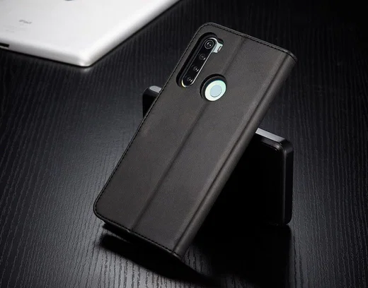 Xiaomi Redmi Note 8T Stand Portemonnee Bookcase Hoesje Zwart afbeelding 6