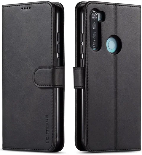 Xiaomi Redmi Note 8T Stand Portemonnee Bookcase Hoesje Zwart afbeelding 2
