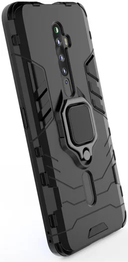 OPPO Reno2 Z Hybride hoesje met Kickstand Zwart afbeelding 6