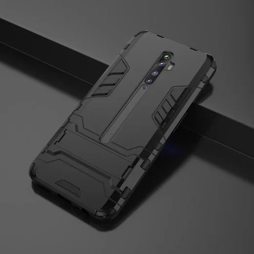 Oppo Reno2 Z Hoesje Hybride Kickstand Zwart afbeelding 8