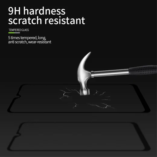 LG K50S Tempered Glass Screen Protector Zwart afbeelding 10